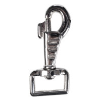 Mousqueton met HKMvec wartel Zilverkleurig Grijs