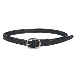 HKM Soft leren sporenriempjes per paar Zwart