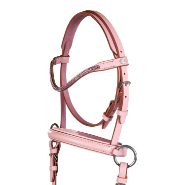 Bitloze hoofdstel Funny Horses 2 voor paarden HKM Roze