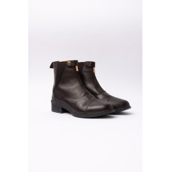 Leren laarzen Rose rits aan de voorkant Horze Donkerbruin