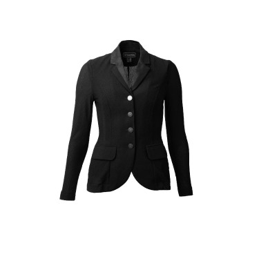 Wedstrijdjas met mesh Gabrielle dames B Vertigo Zwart Wedstrijdjas met mesh Gabrielle dames B Vertigo Zwart