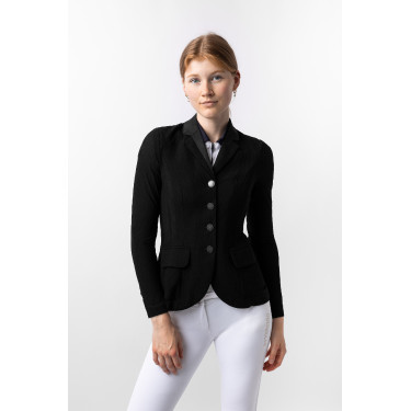 Wedstrijdjas met mesh Gabrielle dames B Vertigo Zwart Wedstrijdjas met mesh Gabrielle dames B Vertigo Zwart