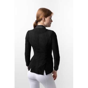Wedstrijdjas met mesh Gabrielle dames B Vertigo Zwart Wedstrijdjas met mesh Gabrielle dames B Vertigo Zwart