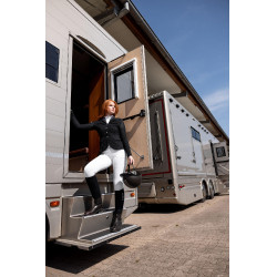 Wedstrijdjas met mesh Gabrielle dames B Vertigo Zwart