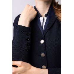 Wedstrijdjas met mesh Gabrielle dames B Vertigo Donker marineblauw Wedstrijdjas met mesh Gabrielle dames B Vertigo Donker marineblauw