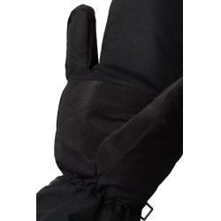 Reflecterende 3-vinger wanten Horze Donker reflecterend zilver