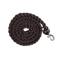 Longe HKM Cotton met musketon Donkerbruin