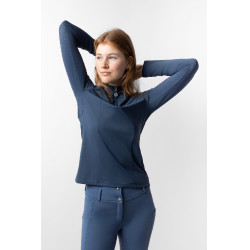 Trainingsshirt Horze Eloise Indigo vintage Marineblauw