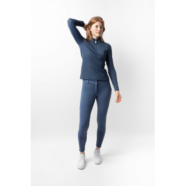 Trainingsshirt Horze Eloise Indigo vintage Marineblauw