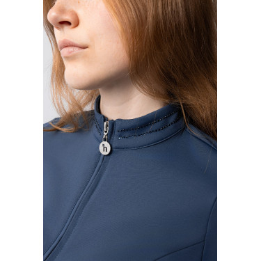 Trainingsshirt Horze Eloise Indigo vintage Marineblauw