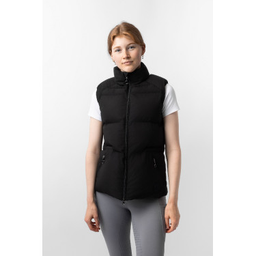 Mouwloze bodywarmer Horze Oona Zwart kaviaar