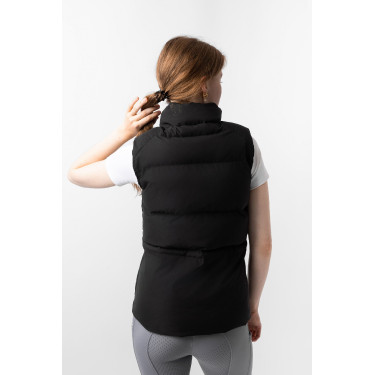 Mouwloze bodywarmer Horze Oona Zwart kaviaar