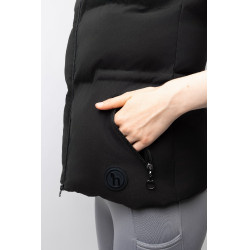 Mouwloze bodywarmer Horze Oona Zwart kaviaar