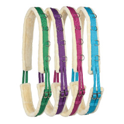 Horze singel met schapenvacht Donkerblauw Horze singel met schapenvacht Donkerblauw