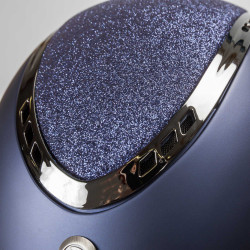 EQ3 Pardus Smooth Top helm met draaiknop Back on Track Glitterblauw