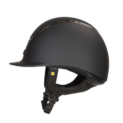 EQ3 Pardus Smooth Top helm met draaiknop Back on Track Zwart met glitters EQ3 Pardus Smooth Top helm met draaiknop Back on Track Zwart met glitters