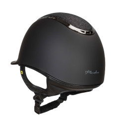 EQ3 Pardus Smooth Top helm met draaiknop Back on Track Zwart met glitters EQ3 Pardus Smooth Top helm met draaiknop Back on Track Zwart met glitters