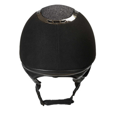 EQ3 Pardus Microvezel Helm met draaiknop Back on Track Zwart met glitters EQ3 Pardus Microvezel Helm met draaiknop Back on Track Zwart met glitters