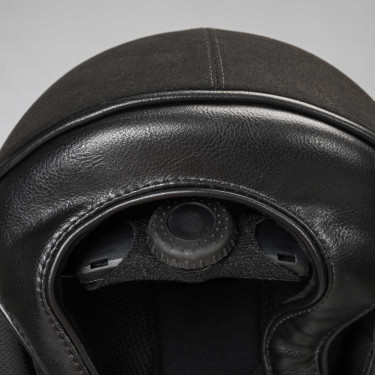 EQ3 Pardus Microvezel Helm met draaiknop Back on Track Zwart met glitters EQ3 Pardus Microvezel Helm met draaiknop Back on Track Zwart met glitters
