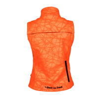 Hoogwaardige zichtbaarheidsbodywarmer Back on Track dames Flash Oranje