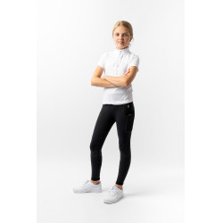Wedstrijdshirt met korte mouwen en ruches Christel kind Horze Wedstrijdshirt met korte mouwen en ruches Christel kind Horze
