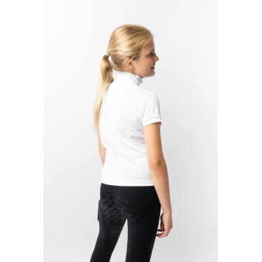 Wedstrijdshirt met korte mouwen en ruches Christel kind Horze Wedstrijdshirt met korte mouwen en ruches Christel kind Horze