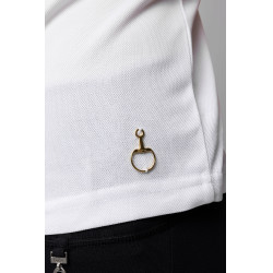 Wedstrijdshirt met korte mouwen en ruches Christel kind Horze Wedstrijdshirt met korte mouwen en ruches Christel kind Horze