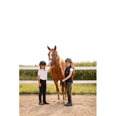 Wedstrijdshirt met korte mouwen en ruches Christel kind Horze Wedstrijdshirt met korte mouwen en ruches Christel kind Horze