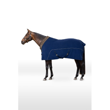 Droogdeken fleece Delémont Horze Arctisch blauw