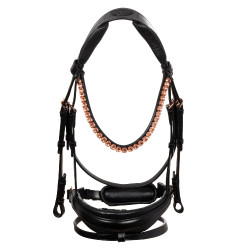Bridon Ninfea van kalfsleer Acavallo Zwart