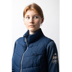 Gewatteerd Rijvest B Vertigo Cordelia Marine titaan Marineblauw