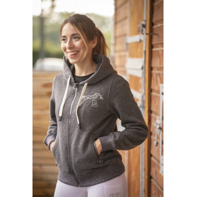 Sweatshirt Pénélope Tressy Flock Grijs
