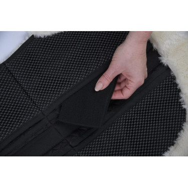 Schokdemper van synthetische bont AntiSlip Covalliero Zwart