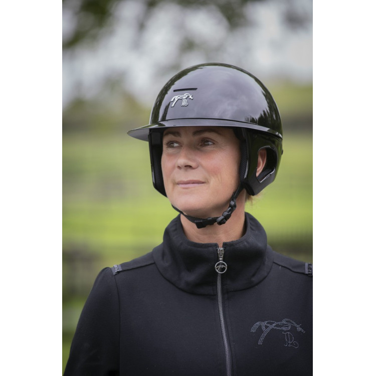 Pénélope matte helm met lange klep Pénélope matte helm met lange klep
