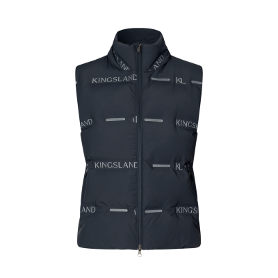 Mouwloze uniseks reflecterende bodywarmer Kingsland KLVarsin Marine