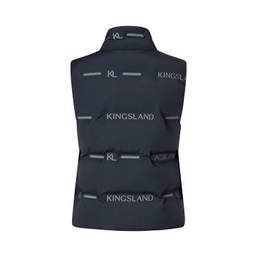Mouwloze uniseks reflecterende bodywarmer Kingsland KLVarsin Marine Marineblauw