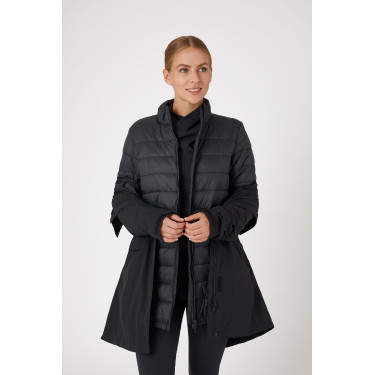 3-in-1 donsjas parka Horze Isabella dames Donker marineblauw