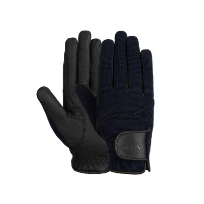Dames rijhandschoenen Horze Mayla Winter Marine foncé