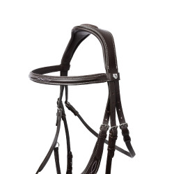 Bride Monterrey Mexicaanse neusriem Horze Cognac Bruin Bride Monterrey Mexicaanse neusriem Horze Cognac Bruin