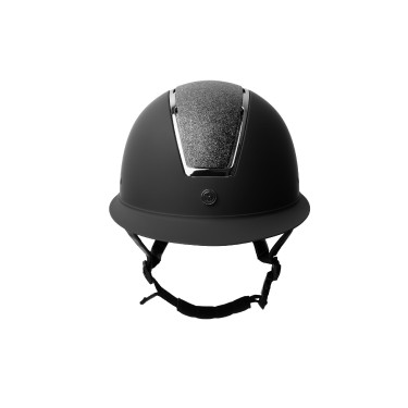 Glanzende Metalen Helm Monarch II Horze Zwart / donkergrijs Glanzende Metalen Helm Monarch II Horze Zwart / donkergrijs