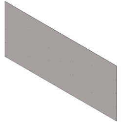 Dubbelwand voor scheiding van box onderkant 3 m La Gée Dubbelwand voor scheiding van box onderkant 3 m La Gée