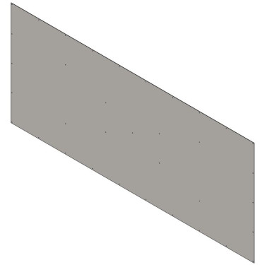 Dubbelwand voor scheiding van box onderkant 3 m La Gée Dubbelwand voor scheiding van box onderkant 3 m La Gée
