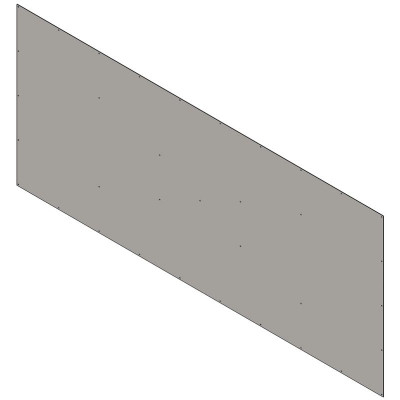 Dubbelwand voor scheiding van box onderkant 3 m La Gée