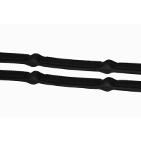 Rubberen teugels T de T met stoppers Zwart Rubberen teugels T de T met stoppers Zwart