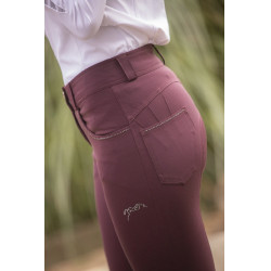 Pantalon Pénélope Fun Stone dames Pruim Violet Pantalon Pénélope Fun Stone dames Pruim Violet