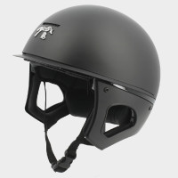 Korte vizier helm Pénélope Noir mat