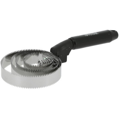 Ronde metalen rosborstel Hippotonic Glitter Zwart