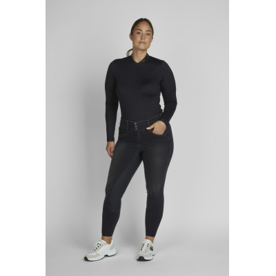 Broek Pikeur Jeans Candela dames full grip Zwart