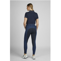 Broek Pikeur Jeans Candela dames full grip Blauw denim