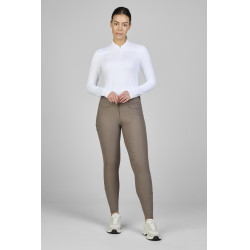 Pikeur Laure damesbroek full grip 3005 met hoge taille Taupe Bruin Pikeur Laure damesbroek full grip 3005 met hoge taille Taupe Bruin